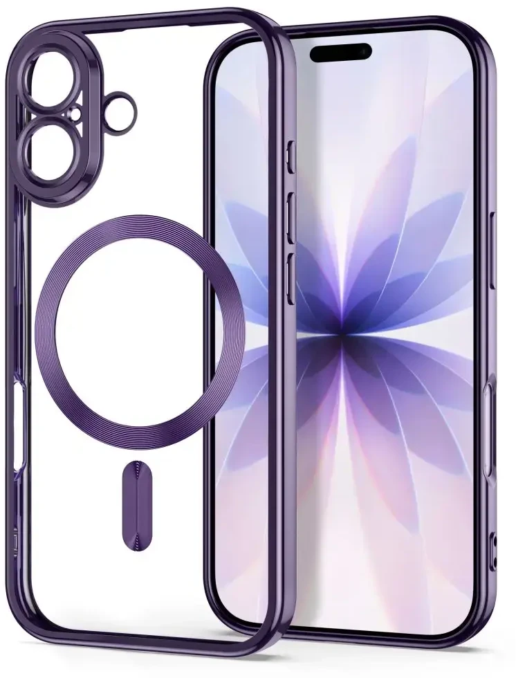 Dėklas Tech-Protect MagFlex Case for iPhone 17 - Transparent Violetinė