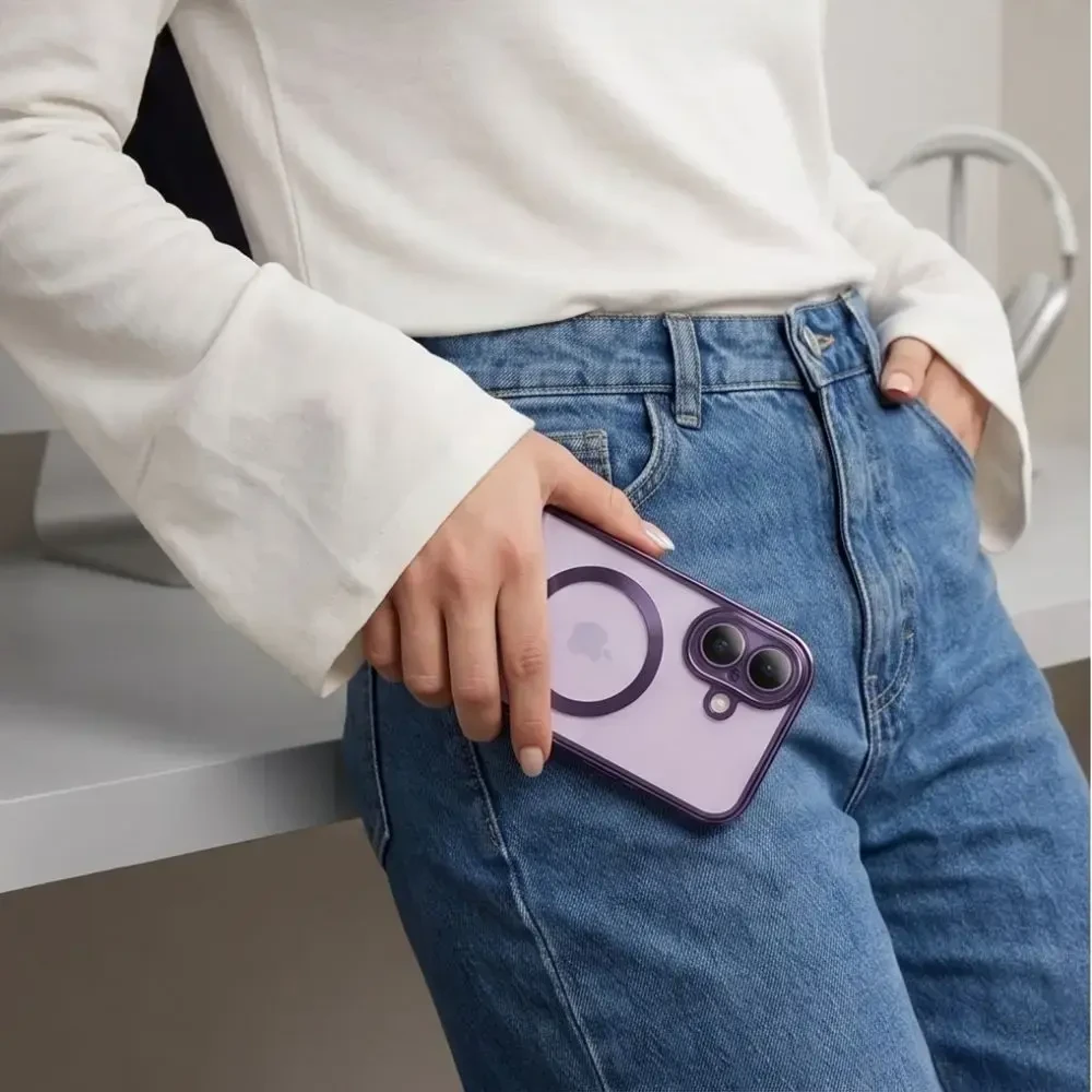 Dėklas Tech-Protect MagFlex Case for iPhone 17 - Transparent Violetinė