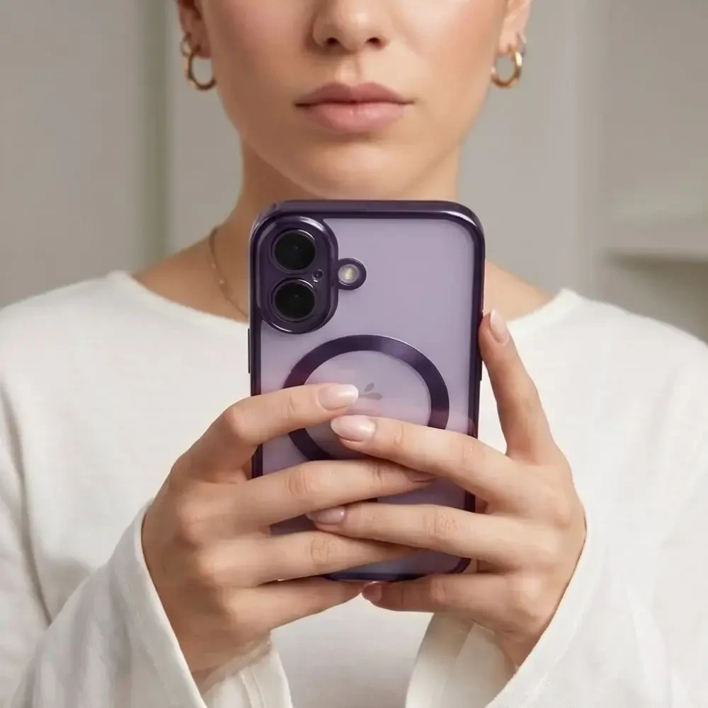 Dėklas Tech-Protect MagFlex Case for iPhone 17 - Transparent Violetinė