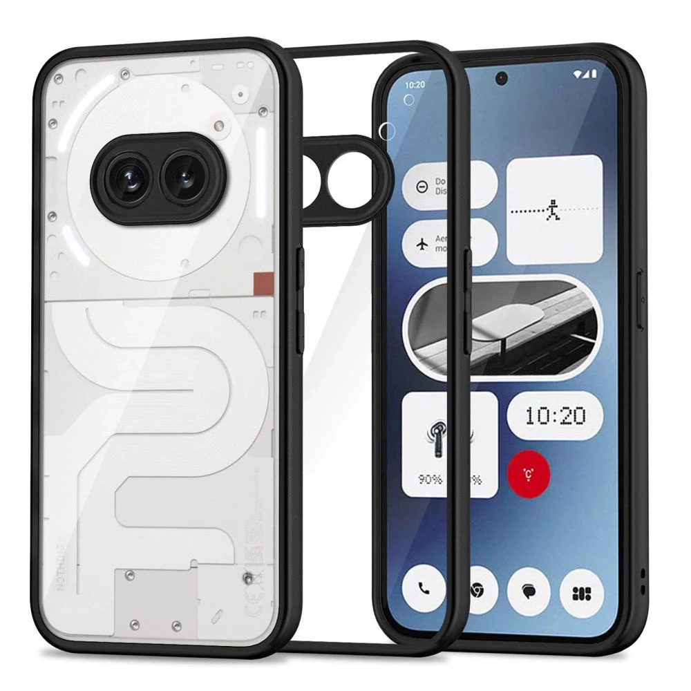 Tech-Protect MagMat dėklas skirtas Nothing Phone 2A - juodos spalvos and skaidrus