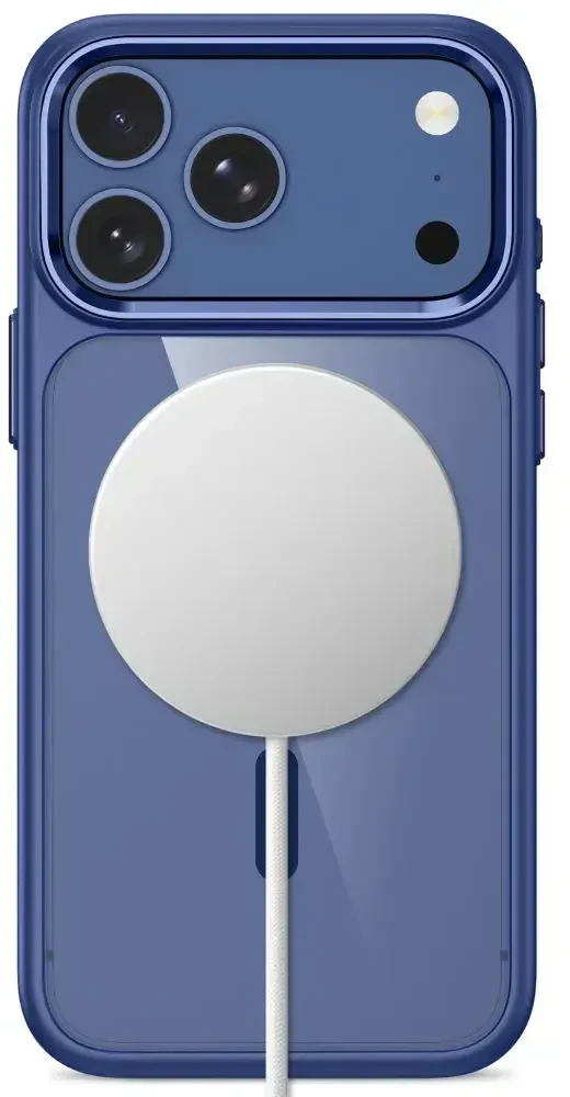 Dėklas Mėlyna Tech-Protect Magmat Magsafe CC do iPhone 17 Pro Max / 18 Pro Max deep mėlynas/clear