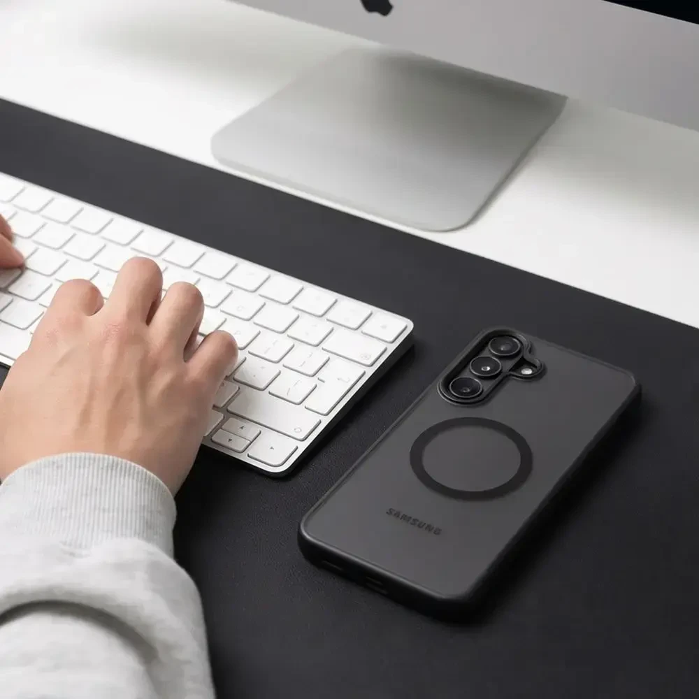 Dėklas TECH-PROTECT MAGMAT MAGSAFE GALAXY S26 FE MATINIS Juodas