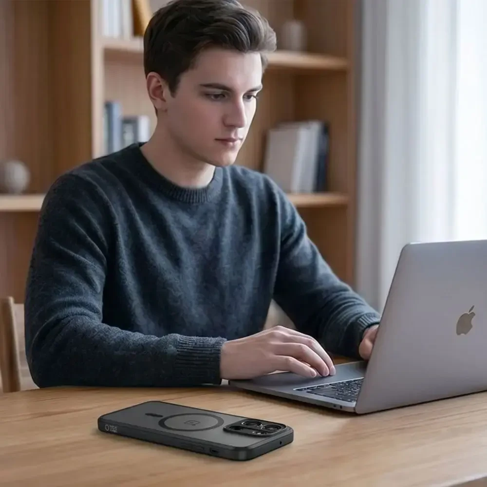 Dėklas TECH-PROTECT MAGMAT MAGSAFE ONEPLUS NORD 6 MATINIS Juodas