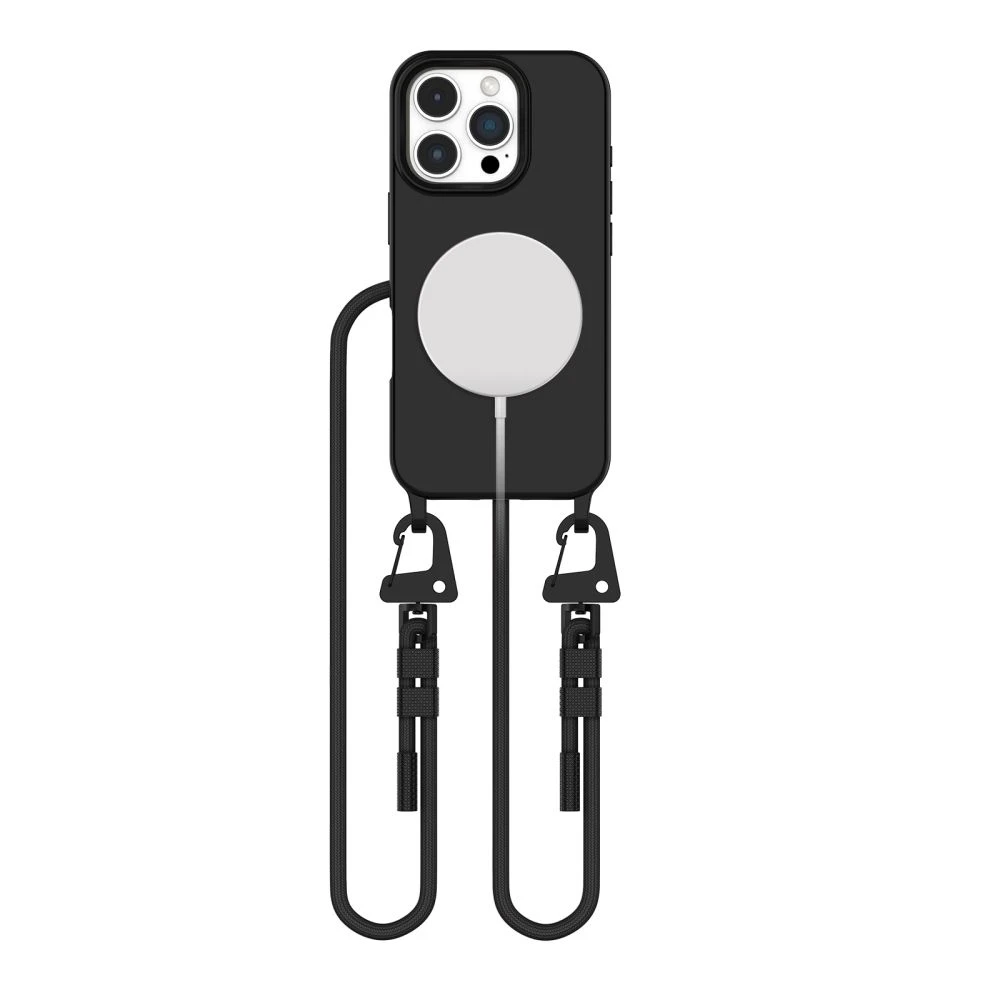 Apple iPhone 16 Pro Max Tech-Protect Magnecklace MagSafe dėklas telefonui juodos spalvos