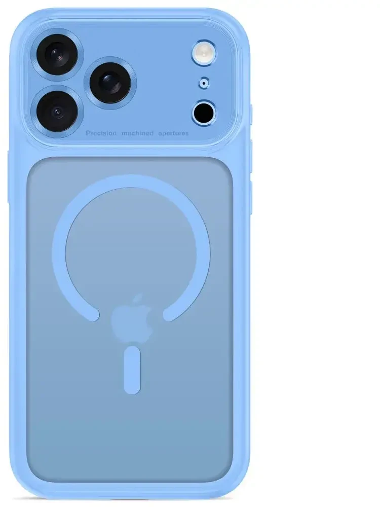 Dėklas TECH-PROTECT MAGPEAK MagSafe CC iPhone 17 Pro Max / 18 Pro Max MATINIS ŠVIESIAI MĖLYNAS
