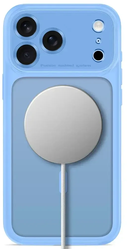 Dėklas TECH-PROTECT MAGPEAK MagSafe CC iPhone 17 Pro Max / 18 Pro Max MATINIS ŠVIESIAI MĖLYNAS
