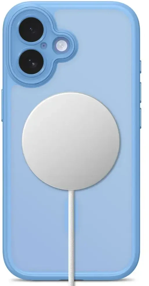 Dėklas TECH-PROTECT MAGPEAK MAGSAFE CC IPHONE 17 matinis ūkanotai mėlynas
