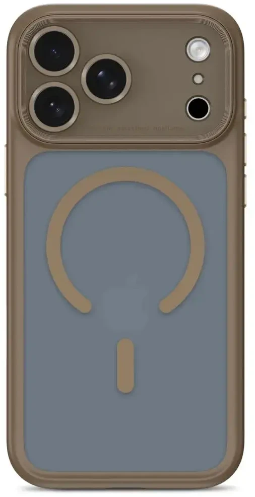 Dėklas TECH-PROTECT MAGPEAK MAGSAFE CC IPHONE 17 PRO / 18 PRO matinis tamsiai pilkšvai rudas