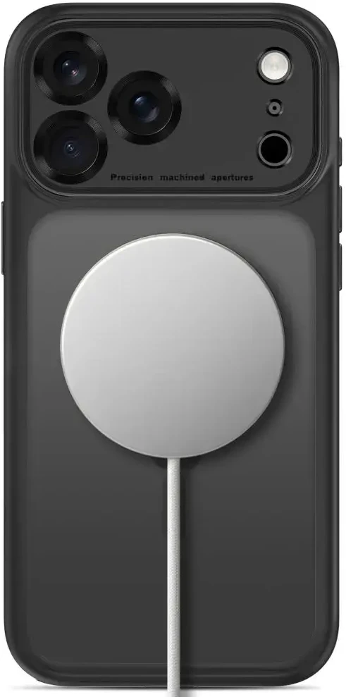 Dėklas TECH-PROTECT MAGPEAK MagSafe CC iPhone 17 Pro Max / 18 Pro Max MATINIS juodos spalvos