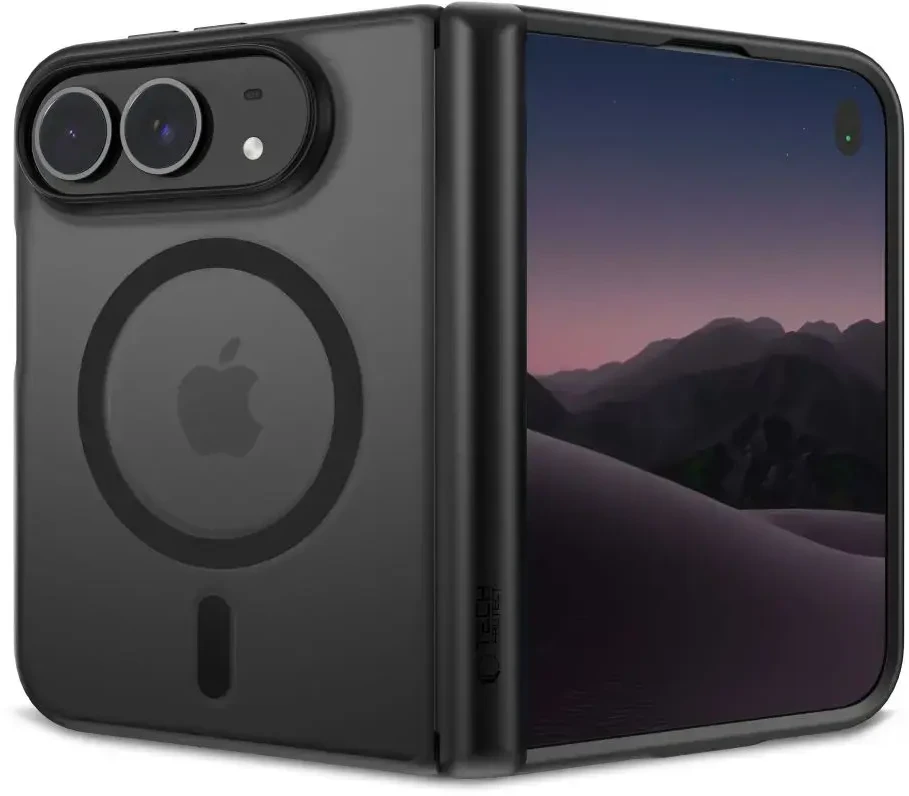 Dėklas Tech-Protect MagPeak MagSafe CC skirtas iPhone Duo – juodas matinis
