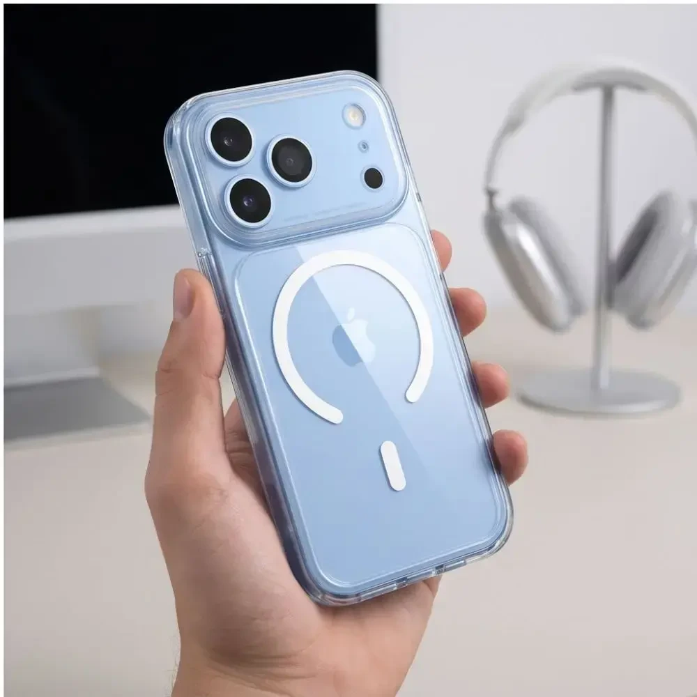 Dėklas Tech-Protect Magpeak Magsafe CC iPhone 17 Pro / 18 Pro clear