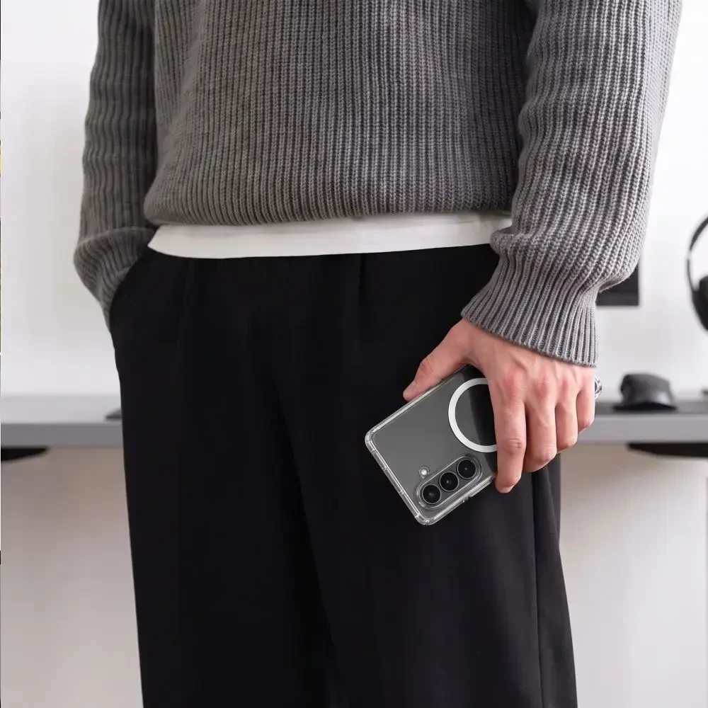 Tech-Protect MagPeak MagSafe dėklas Samsung Galaxy Z Fold 7 / 8 Ultra – skaidrus