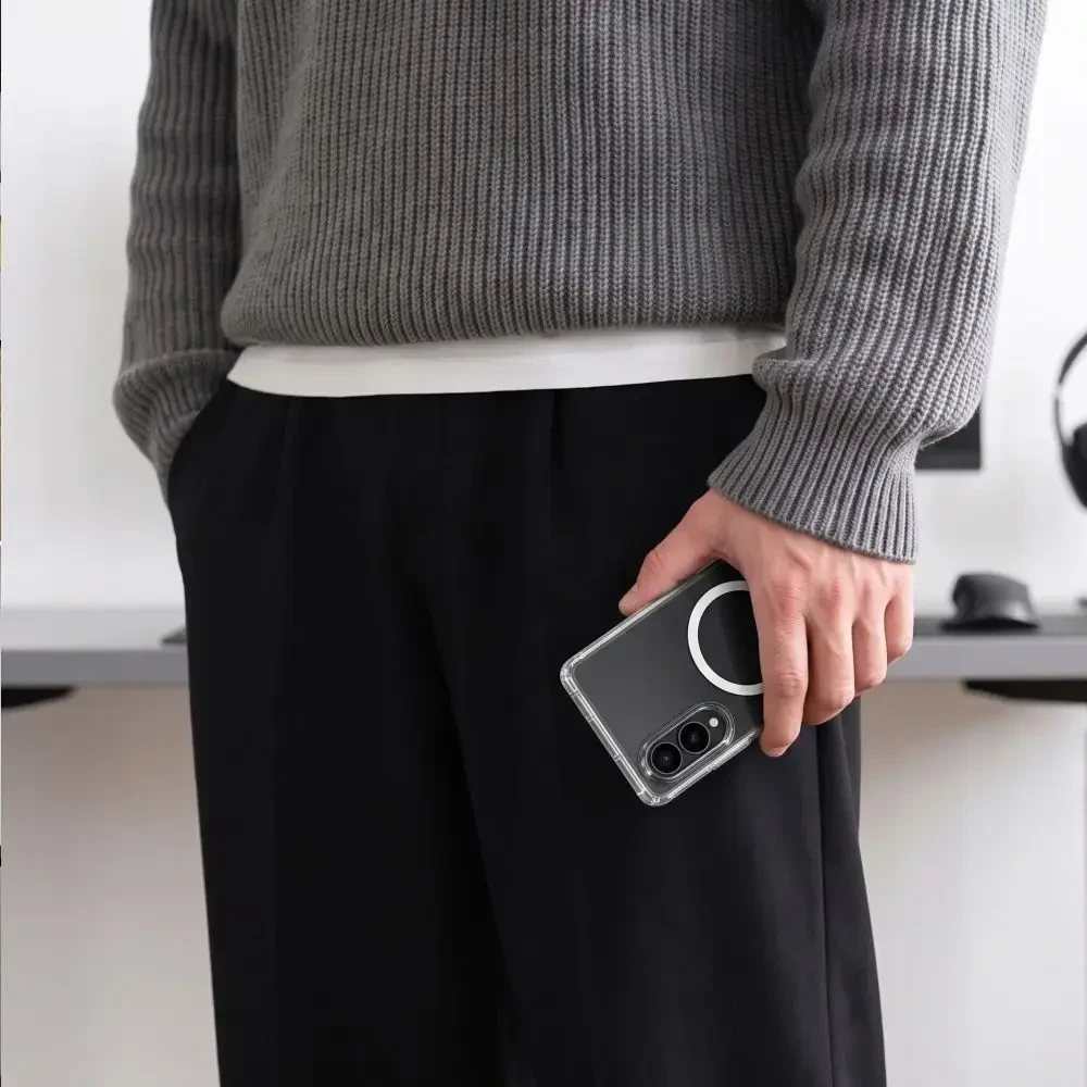 Dėklas Tech-Protect MagPeak MagSafe na Samsung Galaxy Z Fold 8 - skaidrus