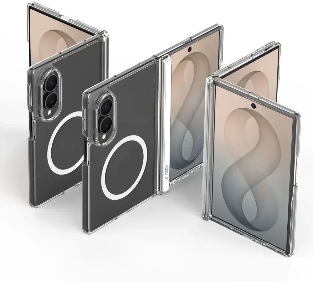 Dėklas Tech-Protect MagPeak MagSafe na Samsung Galaxy Z Fold 8 - skaidrus
