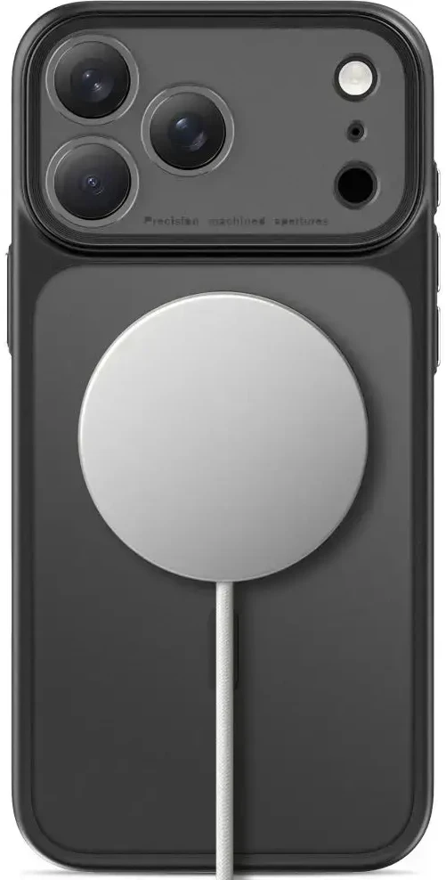 Dėklas Tech-Protect Magprime Magsafe CC, skirtas iPhone 17 Pro / 18 Pro, matinė juoda