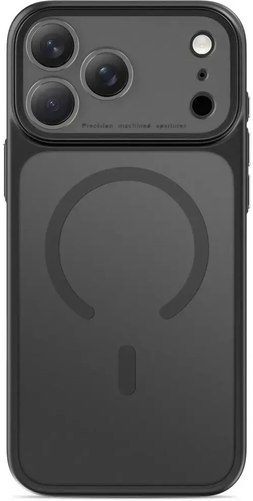 Dėklas Tech-Protect Magprime Magsafe CC, skirtas iPhone 17 Pro / 18 Pro, matinė juoda