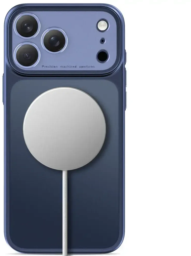 Dėklas Tech-Protect MagPrime MagSafe CC Case, skirtas iPhone 18 Pro / 17 Pro - matinis tamsiai mėlynas