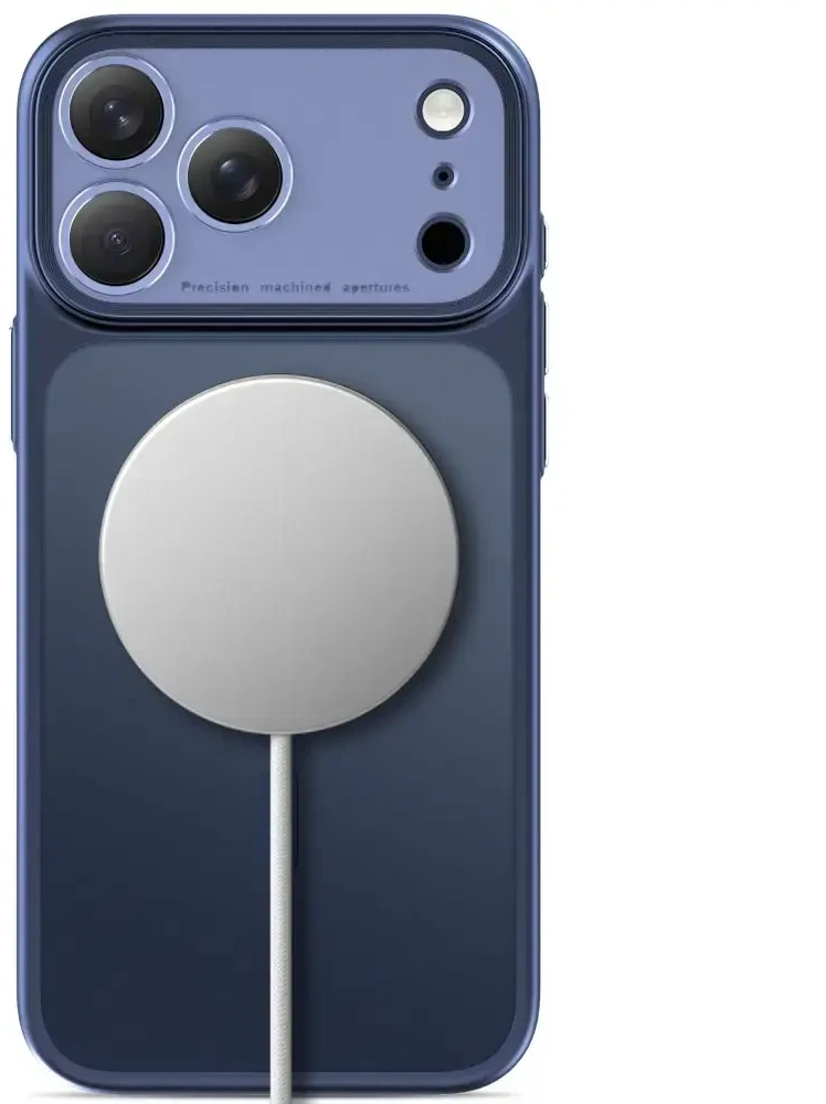 Tech-Protect MagPrime MagSafe dėklas „CC“ iPhone 18 Pro Max / 17 Pro Max – matinis tamsiai mėlynas