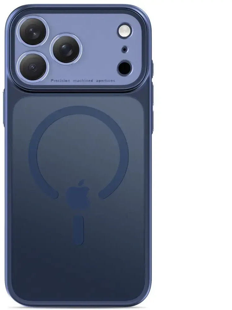 Tech-Protect MagPrime MagSafe dėklas „CC“ iPhone 18 Pro Max / 17 Pro Max – matinis tamsiai mėlynas