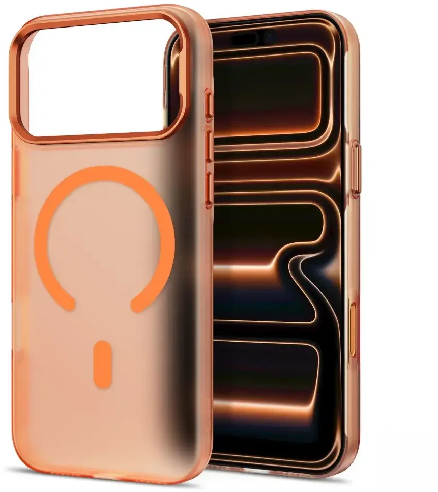 Dėklas TECH-PROTECT MAGZERO MAGSAFE IPHONE 17 PRO MAX / 18 PRO MAX MATTE COSMIC Oranžinis