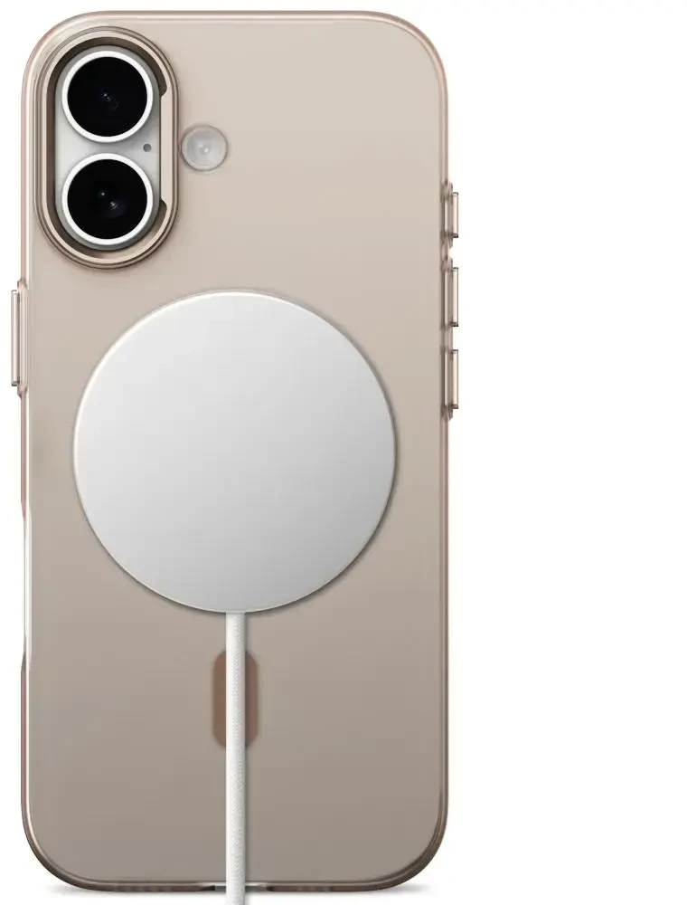 **Tech-Protect MagZero MagSafe dėklas, skirtas iPhone 17 – smėlio-rudos spalvos, matinis**