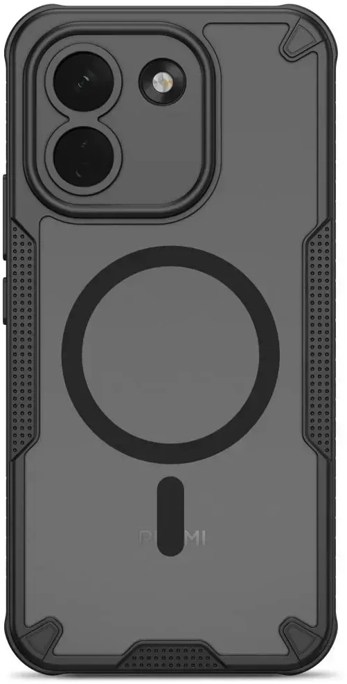Dėklas Tech-Protect Rugged Shield MagSafe na Xiaomi Redmi Note 17 Pro Max 5G - juoda matowe