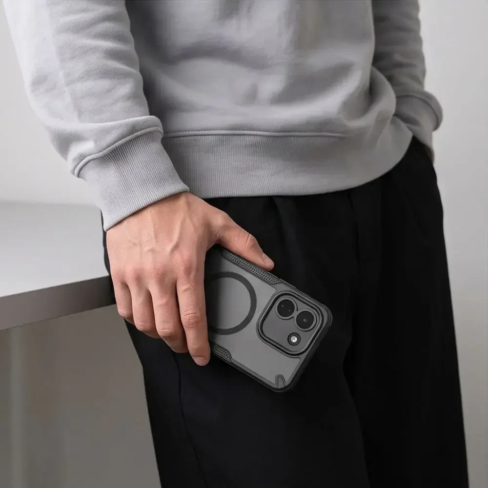 Dėklas Tech-Protect Rugged Shield MagSafe na Xiaomi Redmi Note 17 Pro Max 5G - juoda matowe