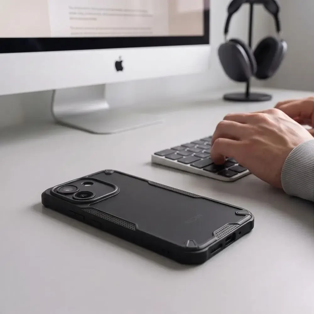 Dėklas TECH-PROTECT RUGGED SHIELD XIAOMI REDMI NOTE 17 PRO MAX 5G MATINIS Juodas