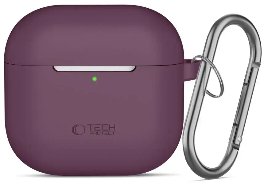 Dėklas TECH-PROTECT silikoninis pakabukas Apple AirPods 4 / 5 bordo spalvos
