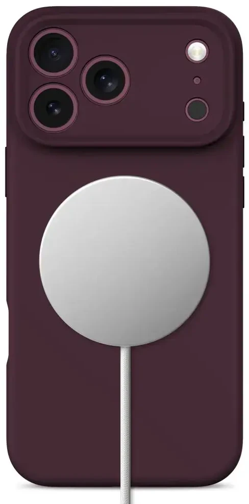 Dėklas TECH-PROTECT SILICONE MAGSAFE IPHONE 17 PRO / 18 PRO BURGUNDY