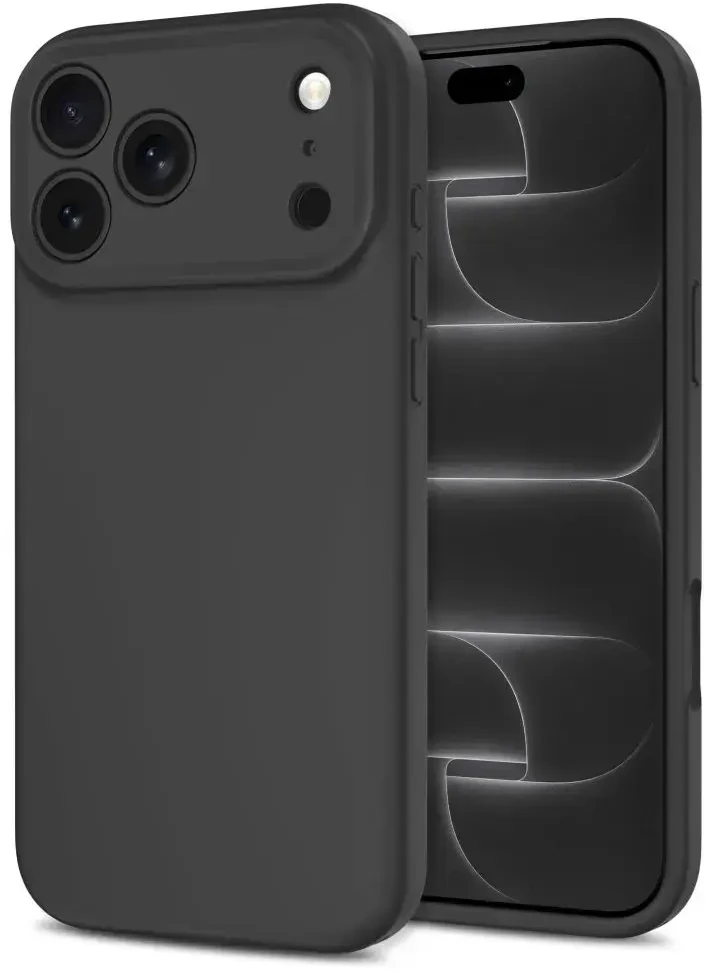 Dėklas TECH-PROTECT SILICONE MAGSAFE IPHONE 17 PRO MAX / 18 PRO MAX MIDNIGHT Juodas