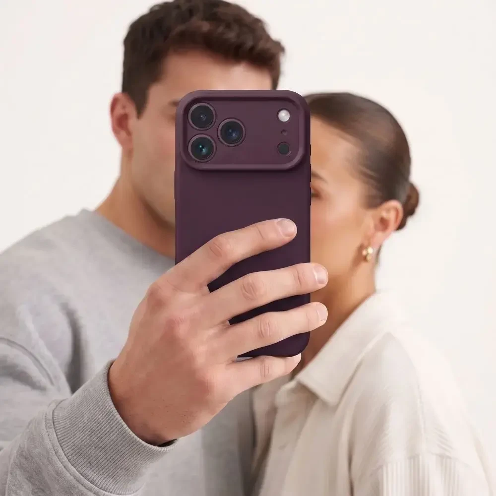 Dėklas TECH-PROTECT SILICONE MAGSAFE IPHONE 17 PRO / 18 PRO BURGUNDY