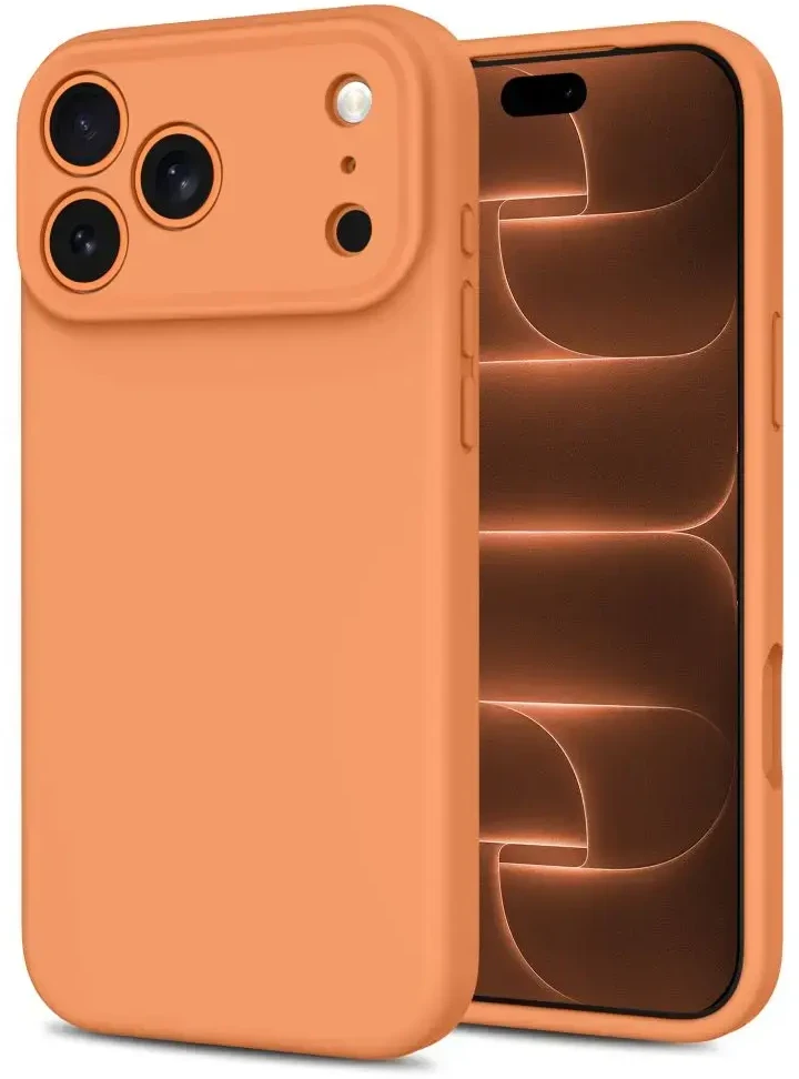 Dėklas TECH-PROTECT SILICONE MAGSAFE IPHONE 17 PRO / 18 PRO COSMIC Oranžinis
