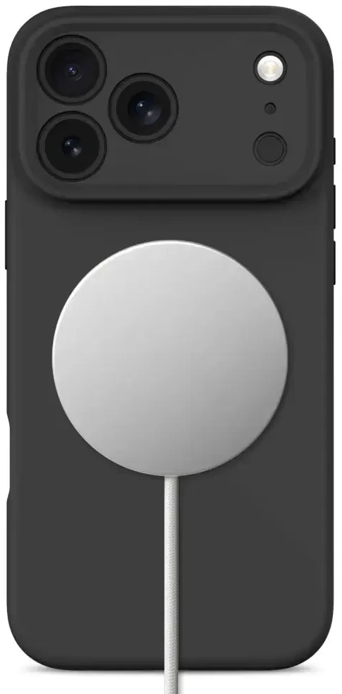 Dėklas TECH-PROTECT SILICONE MAGSAFE IPHONE 17 PRO MAX / 18 PRO MAX MIDNIGHT Juodas