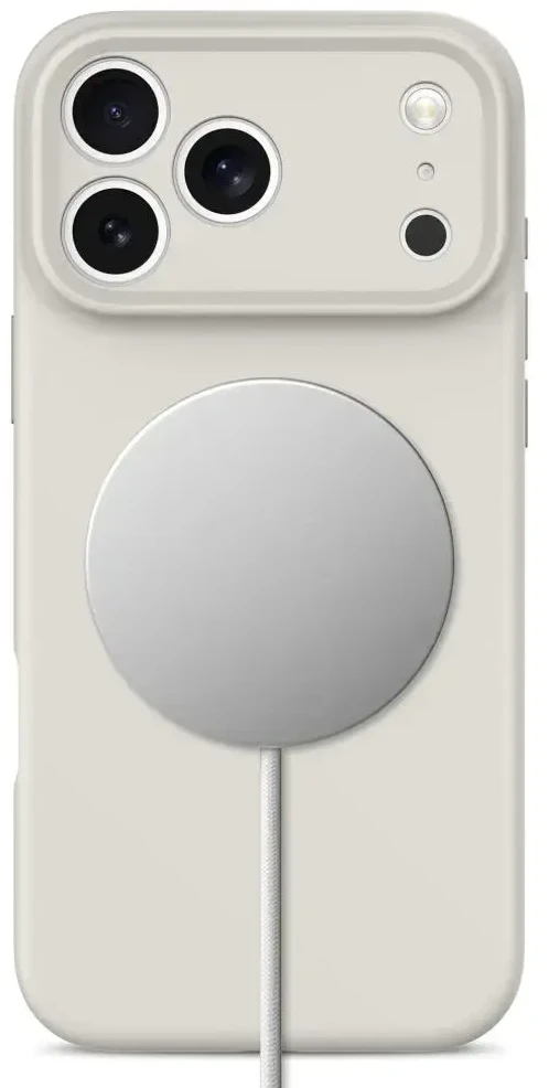 Dėklas TECH-PROTECT SILICONE MAGSAFE IPHONE 17 PRO / 18 PRO TITANIUM Pilkas