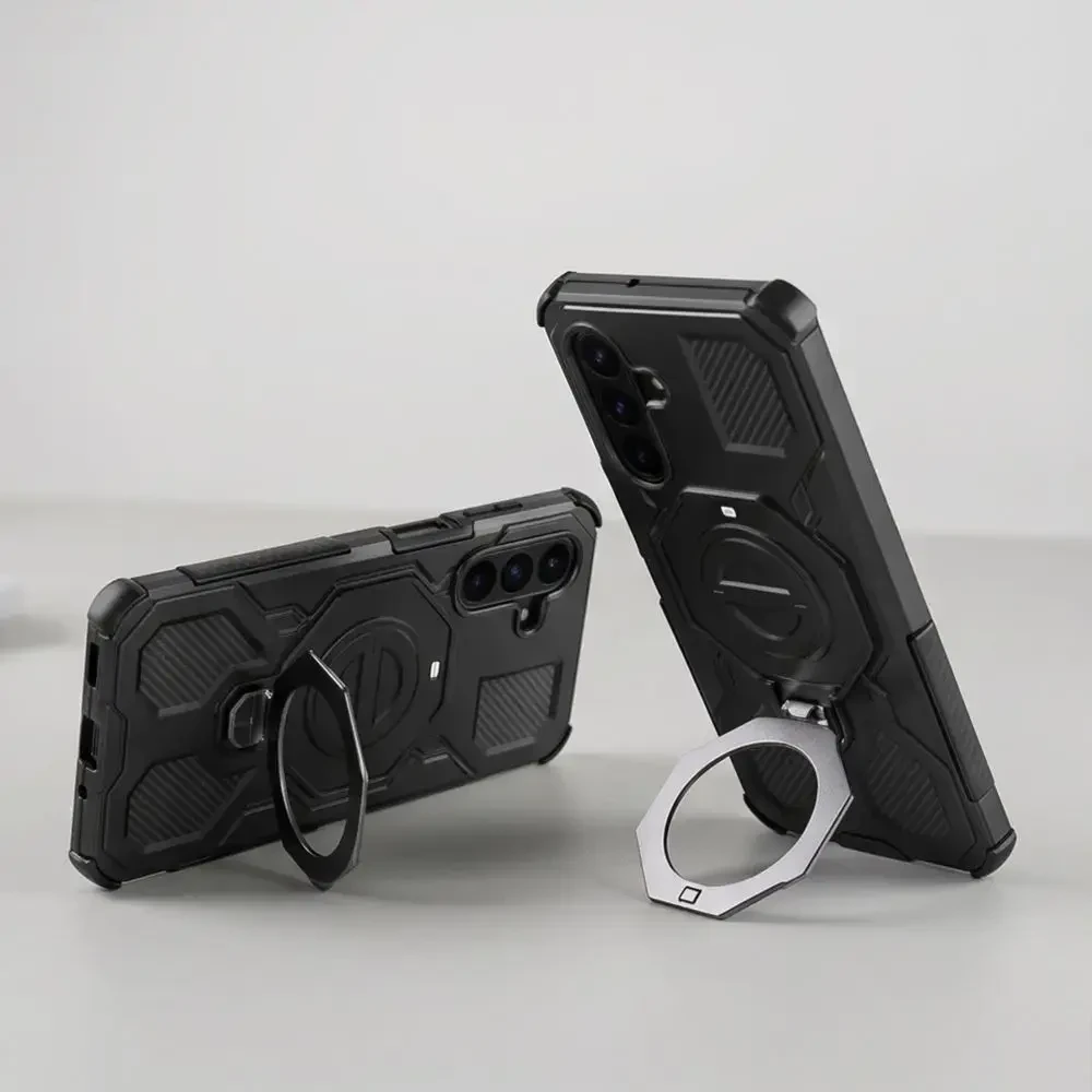 Dėklas TECH-PROTECT TACTICSTAND MAGSAFE GALAXY A17 / A18 4G / 5G MATTE Juodas