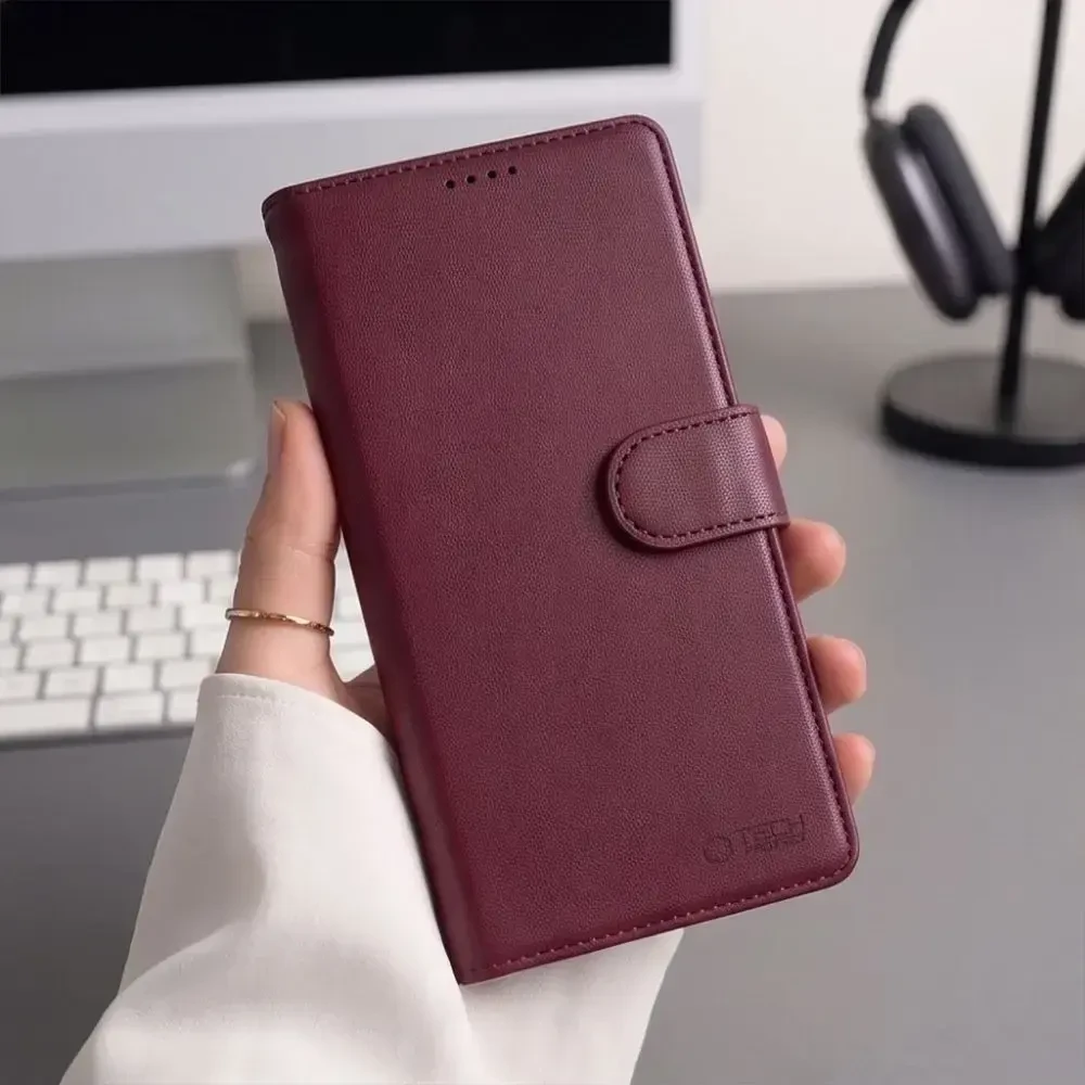 Dėklas TECH-PROTECT WALLET MAGSAFE IPHONE 17 PRO MAX / 18 PRO MAX MULBERRY