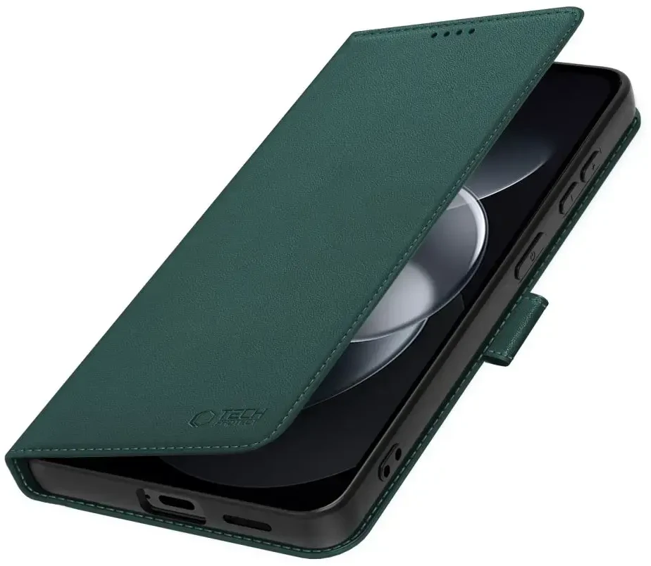Dėklas TECH-PROTECT WALLET XIAOMI REDMI NOTE 17 PRO 5G Žalias
