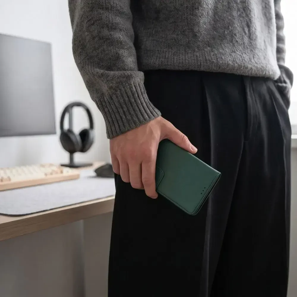 Dėklas TECH-PROTECT WALLET XIAOMI REDMI NOTE 17 PRO 5G Žalias