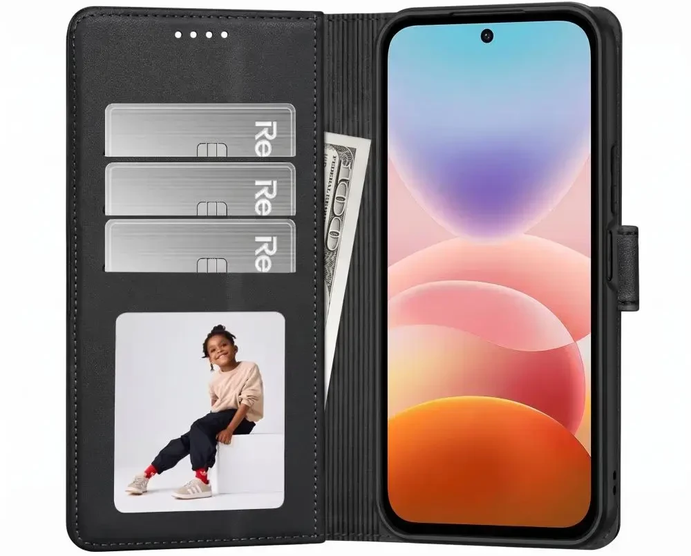 Dėklas TECH-PROTECT WALLET XIAOMI REDMI 17 4G / 5G Juodas