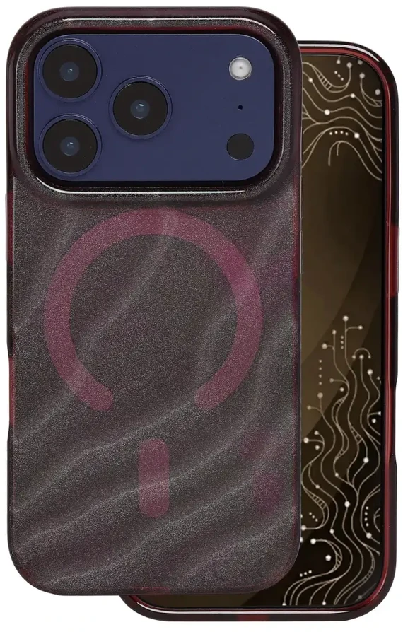 Tecto Shield Desert Mag dėklas, skirtas iPhone 17 Pro 6,3" / iPhone 18 Pro 6,3", raudonmedžio spalvos
