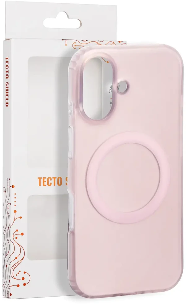 Tecto Shield Mistiq Mag dėklas iPhone 17 6,3" rožinis
