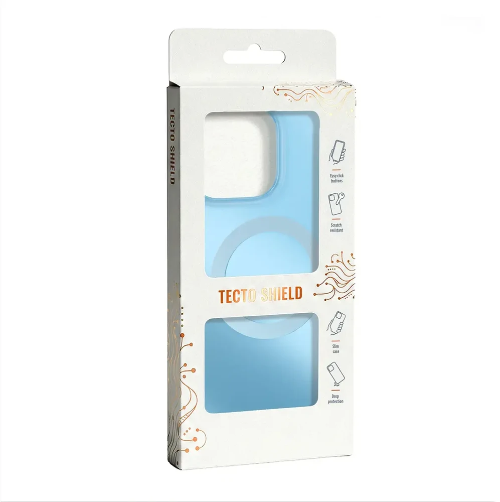 Tecto Shield Mistiq Mag dėklas, skirtas iPhone 16 Pro Max 6,9", mėlynas