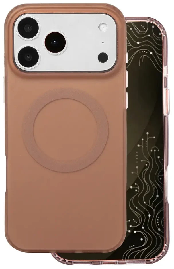 Tecto Shield Mistiq Mag dėklas, skirtas iPhone 17 Pro Max 6,9" / 18 Pro Max 6,9" rudas