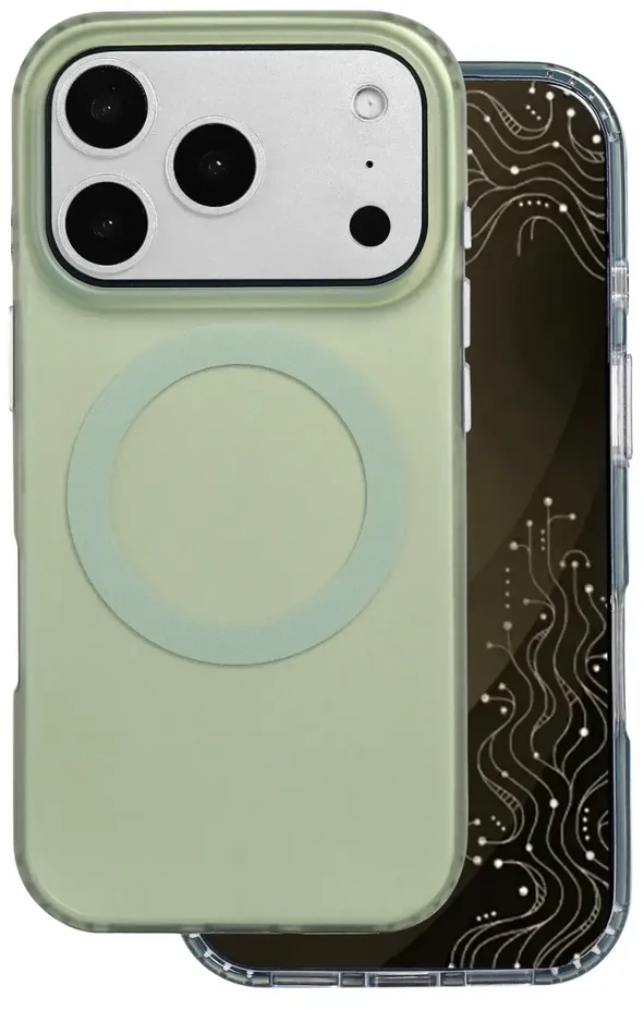 Tecto Shield Mistiq Mag dėklas, skirtas iPhone 17 Pro 6,3" / 18 Pro 6,3" alyvuogių spalvos