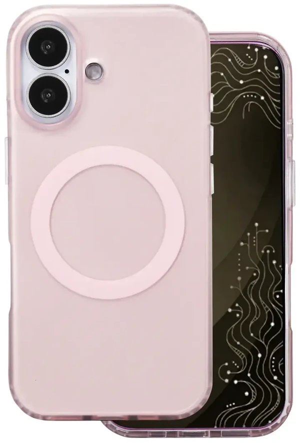 Tecto Shield Mistiq Mag dėklas iPhone 17 6,3" rožinis