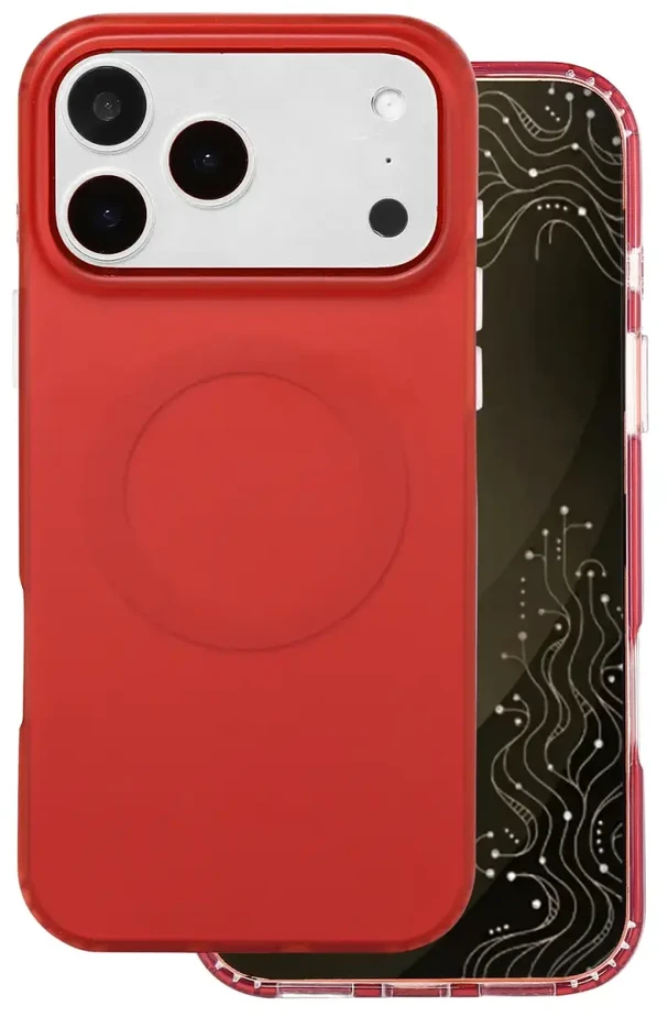 Tecto Shield Mistiq Mag dėklas, skirtas iPhone 17 Pro Max 6,9" / 18 Pro Max 6,9" raudonas
