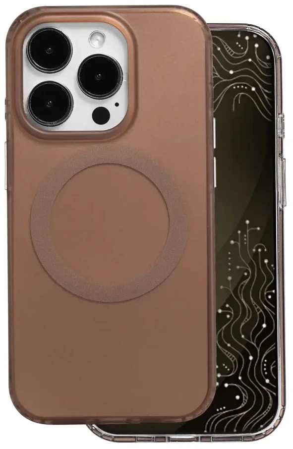 Tecto Shield Mistiq Mag dėklas, skirtas iPhone 14 Pro 6,1" rudas