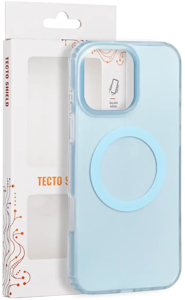 Tecto Shield Mistiq Mag dėklas, skirtas iPhone 16 Pro Max 6,9", mėlynas