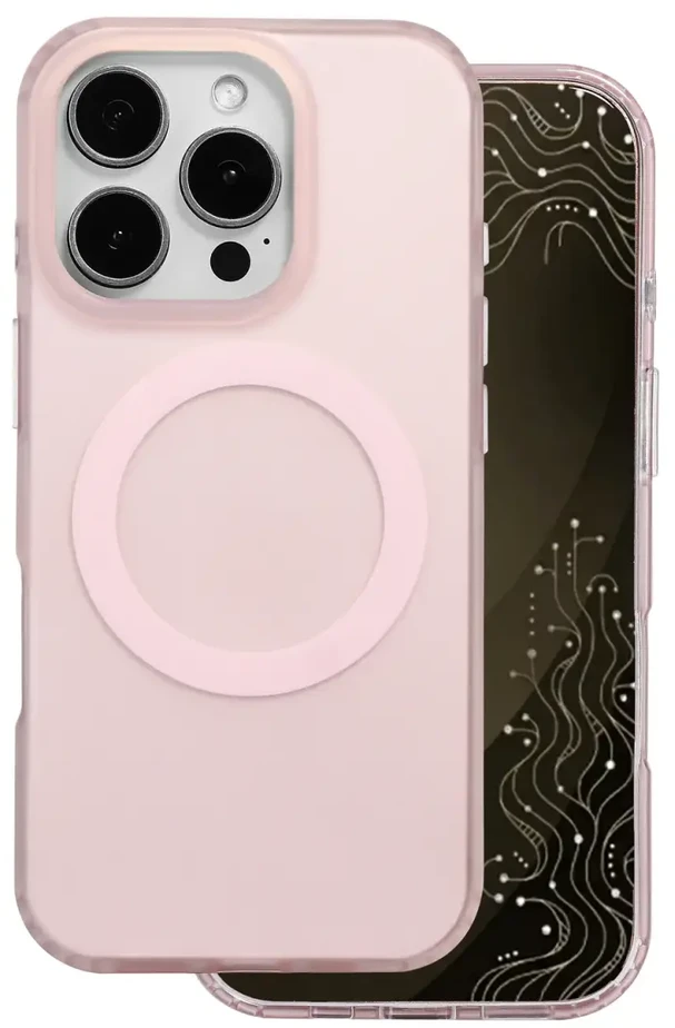 Tecto Shield Mistiq Mag dėklas, skirtas iPhone 16 Pro 6,3" rožinis